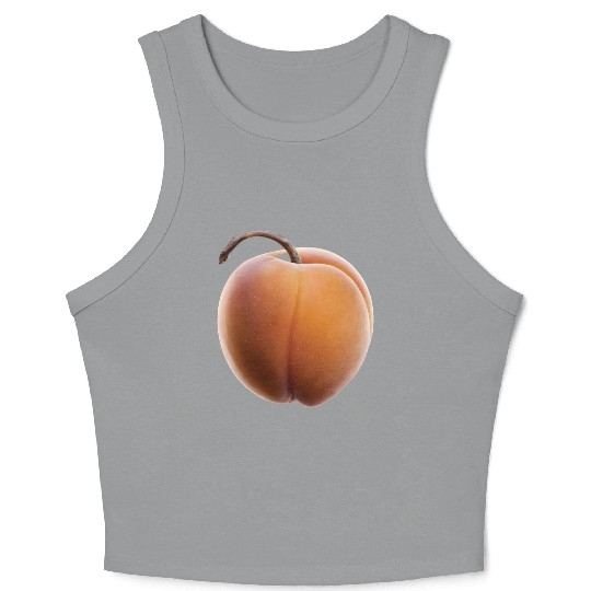 Apricot Realistic Crop Tank Top