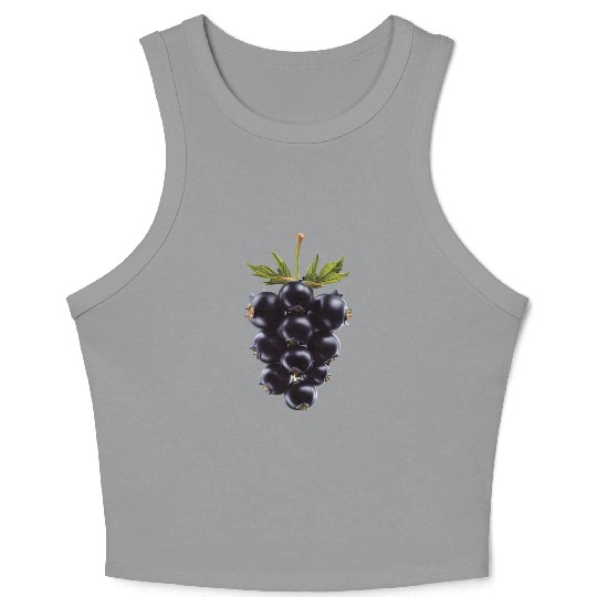 Blackberry Realistic Crop Tank Top