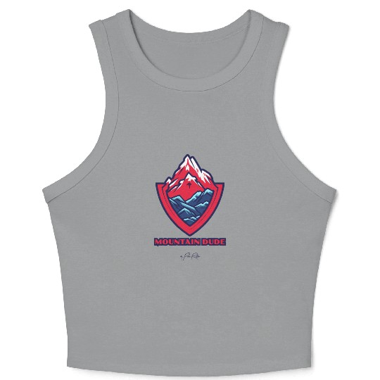 mountain dude Crop Tank Top