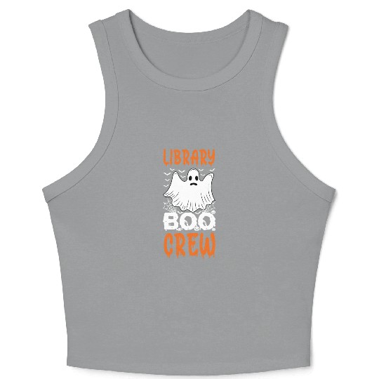 Libary Boo Crew Crop Tank Top