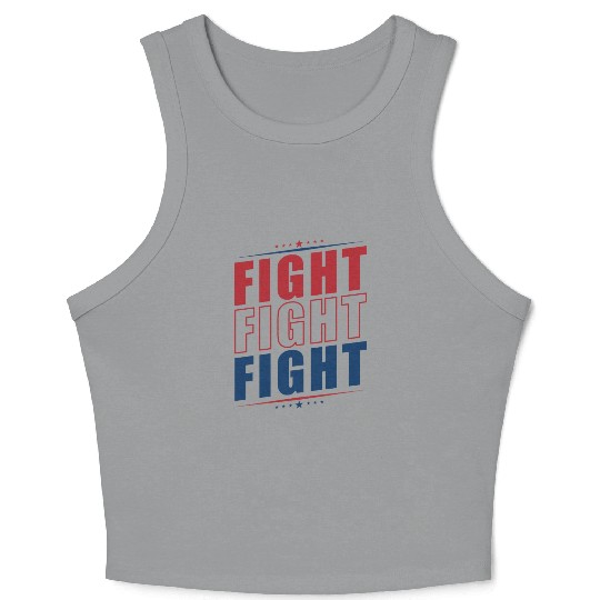 Fight Statement US Presidential Election Trump Crop Tank Top