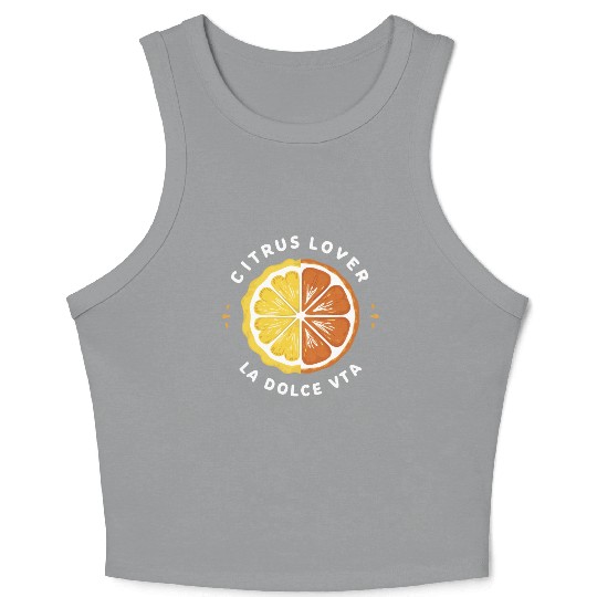 Citrus Lover la Dolce Vita Crop Tank Top