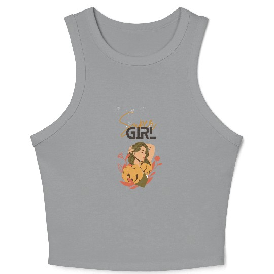 Super girl Crop Tank Top