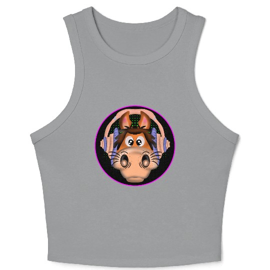 MUSIC HORSE EQUESTRIAN Crop Tank Top