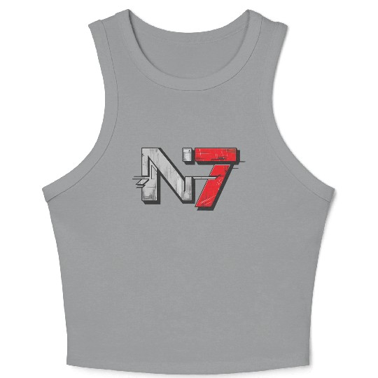 Mass Effect N7 Essential Crop Tank Top