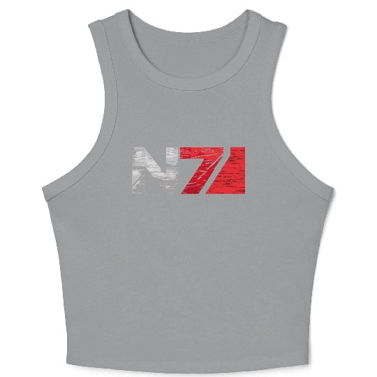 Mass Effect N7 Essential Crop Tank Top