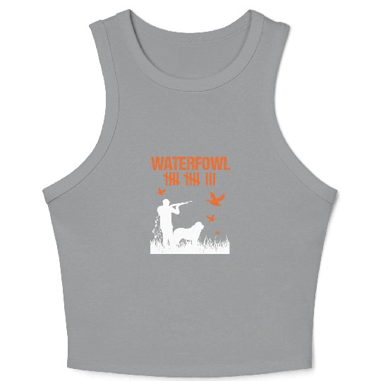 Funny Waterfowl Hunting Score Card Duck Hunting Crop Tank Top