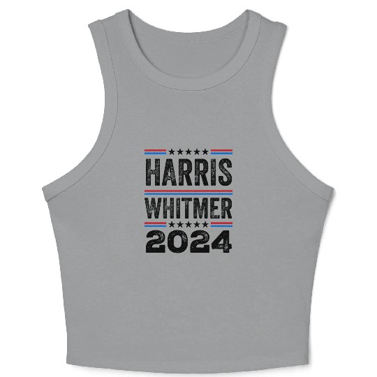 Kamala Harris Whitmer 2024 US Election Democrat Crop Tank Top