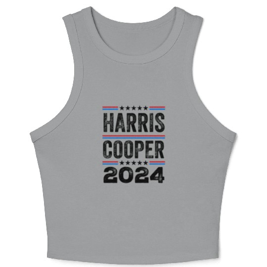 Kamala Harris Cooper 2024 US Election Democrat Crop Tank Top