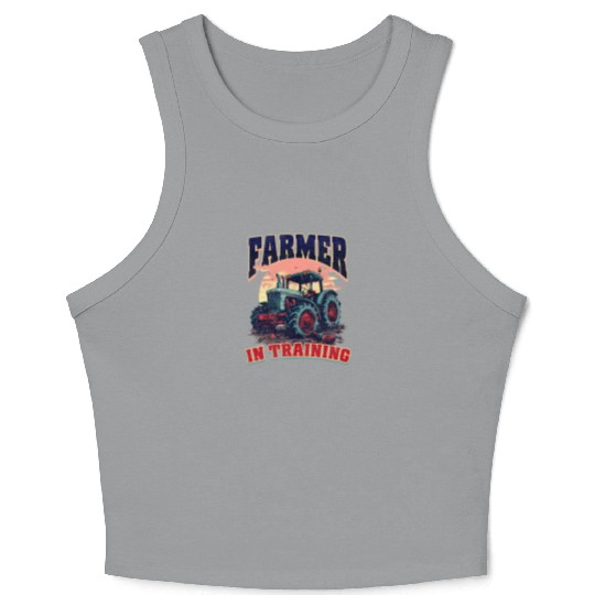 Farmer Farmer In Training Crop Tank Top