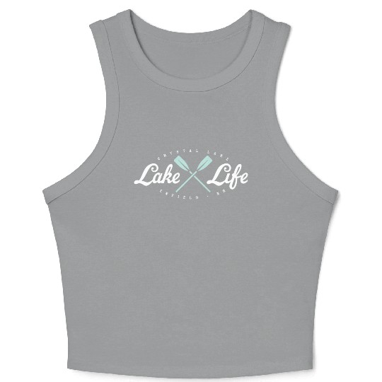 Crystal Vintage Boating Paddle Crop Tank Top