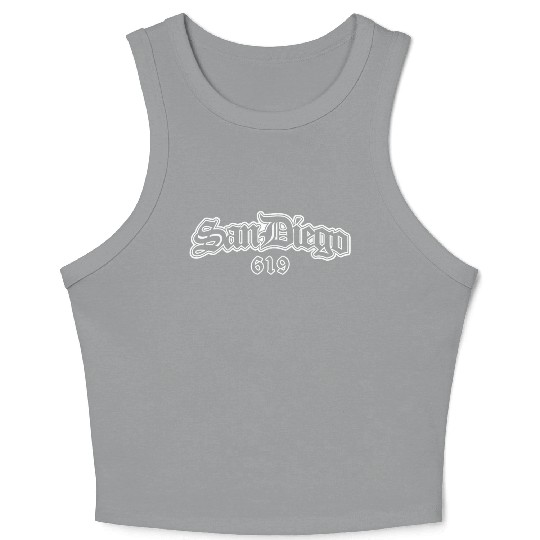 San Diego California Souvenir Chicano Crop Tank Top