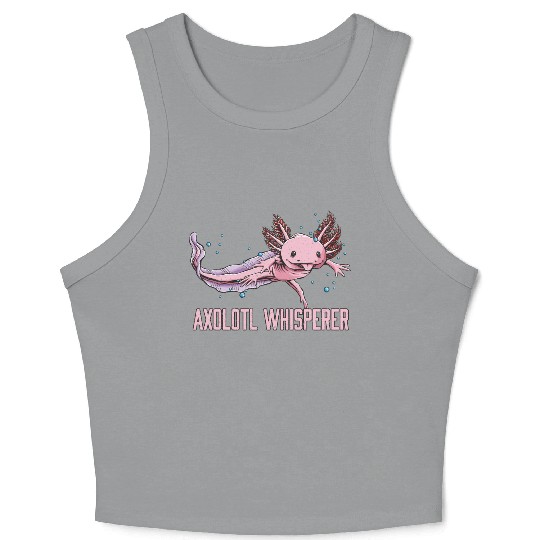 Axolotl Whisperer Salamander Animal Lover Amphibia Crop Tank Top