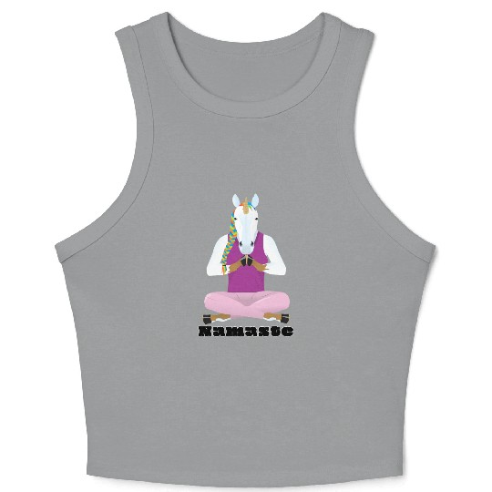 Yoga Unicorn Crop Tank Top
