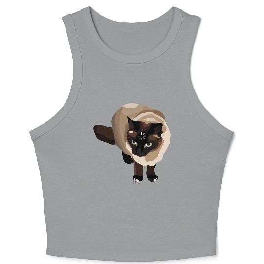 Loading Cat Meme Crop Tank Top