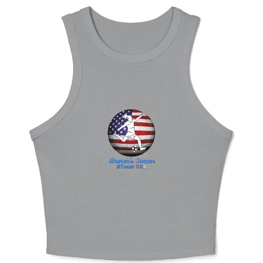 Women's Soccer #Team USA - watch women's sports Crop Tank Top