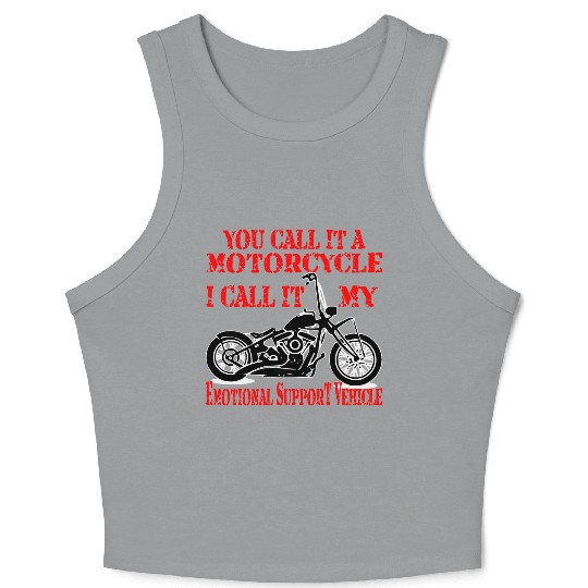 Emotional Support Motorcycle LIKE US ON FACEBOOK Crop Tank Top