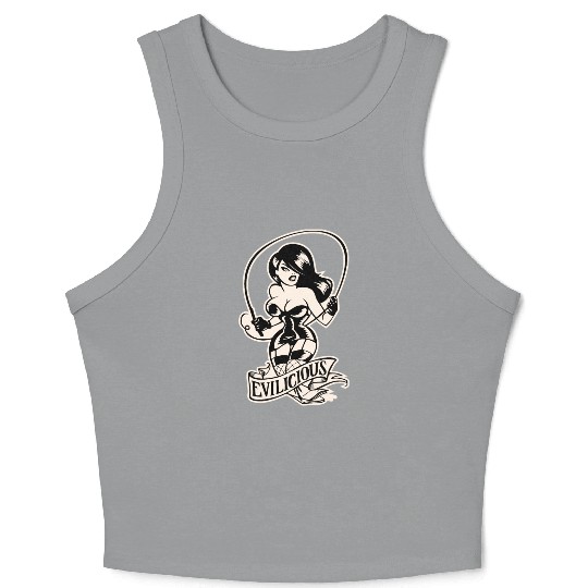 Evil Mistress Dominatrix LIKE US ON FACEBOOK # Crop Tank Top