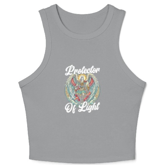 Archangel Michael Catholic Christianity Angel Crop Tank Top