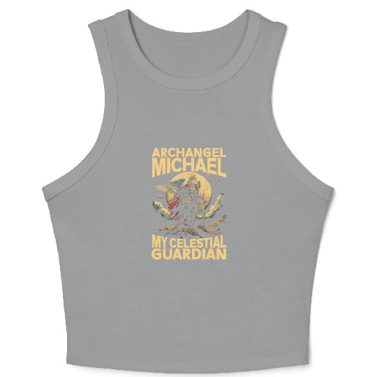 Archangel Michael Catholic Christianity Angel Crop Tank Top