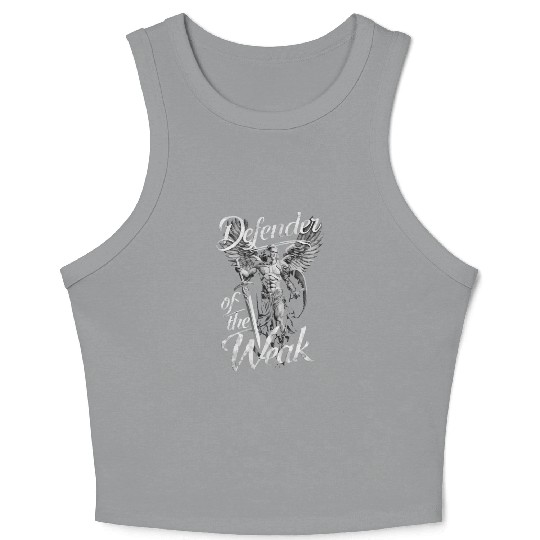 Archangel Michael Catholic Christianity Angel Crop Tank Top