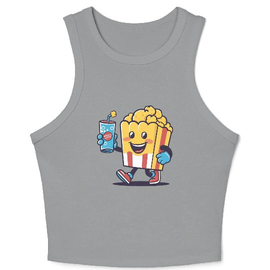 Popcorn and Soda: Moments of Joy Crop Tank Top