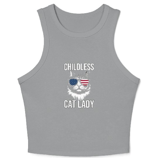 Childless Cat Lady Crop Tank Top