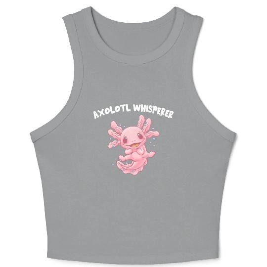 Axolotl Whisperer Salamander Animal Lover Amphibia Crop Tank Top