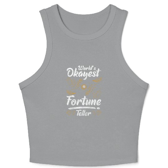 Fortune Teller Crystal Ball Spiritual Narrator Crop Tank Top