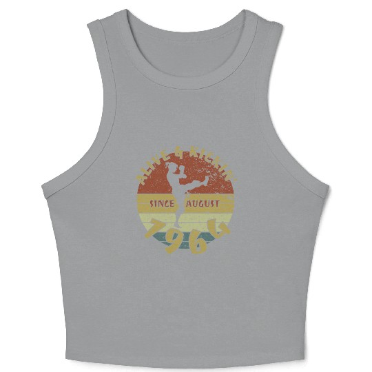 60th birthday Alive and kickin since 08/1964 Crop Tank Top