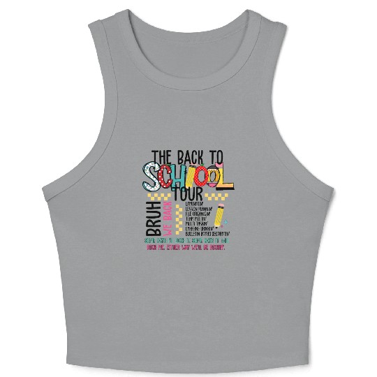 Back to School Teacher Tour Crop Tank Top