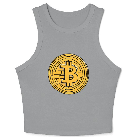 Bitcoin: The Symbol of the Digital Revolution Crop Tank Top