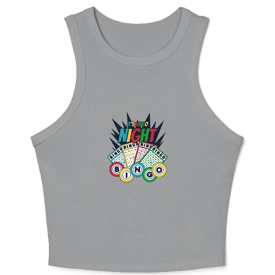 It's Bingo Night Caller Daubers Professional Bingo Crop Tank Top