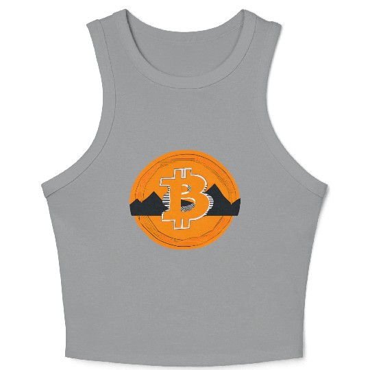 Bitcoin: The Symbol of the Digital Revolution Crop Tank Top