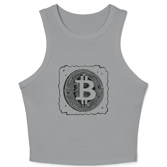 Bitcoin: The Symbol of the Digital Revolution Crop Tank Top