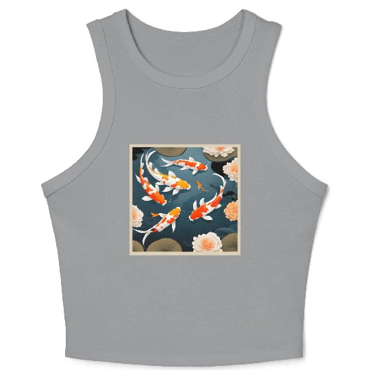 Koi Pond Crop Tank Top