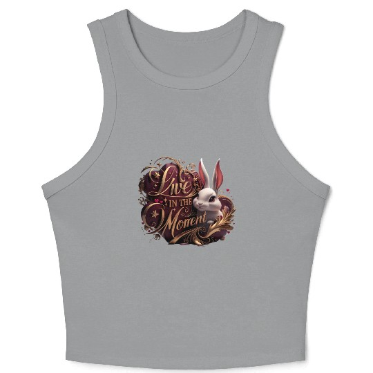 Live in the Moment,Present Life Crop Tank Top