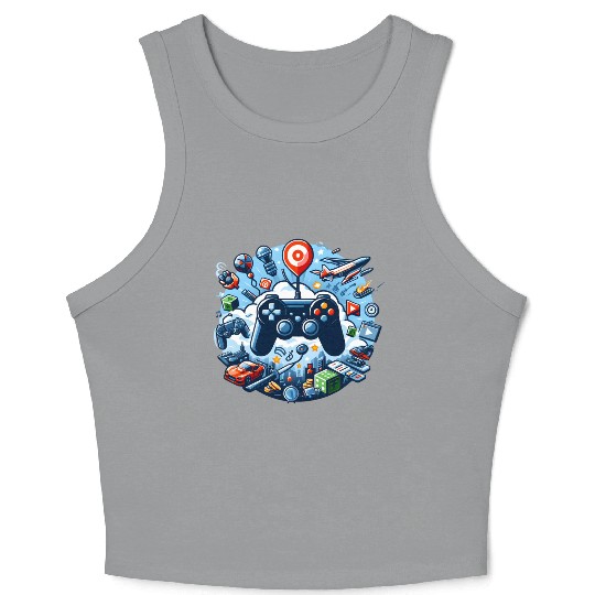 Game Balloon Crop Tank Top