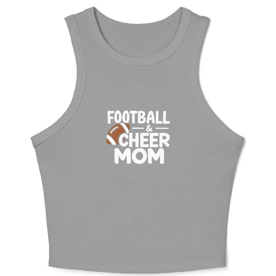 Football Cheer Mom Proud and Loud Crop Tank Top