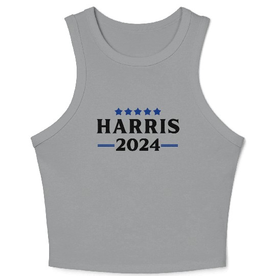 Kamala Harris 2024 Presidential Election Democrat Crop Tank Top