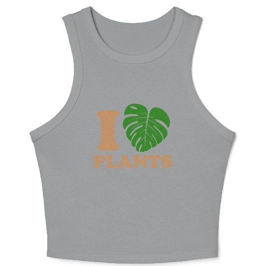 I love plants Crop Tank Top