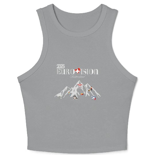 eurovision song contest 2025 Switzerland Crop Tank Top