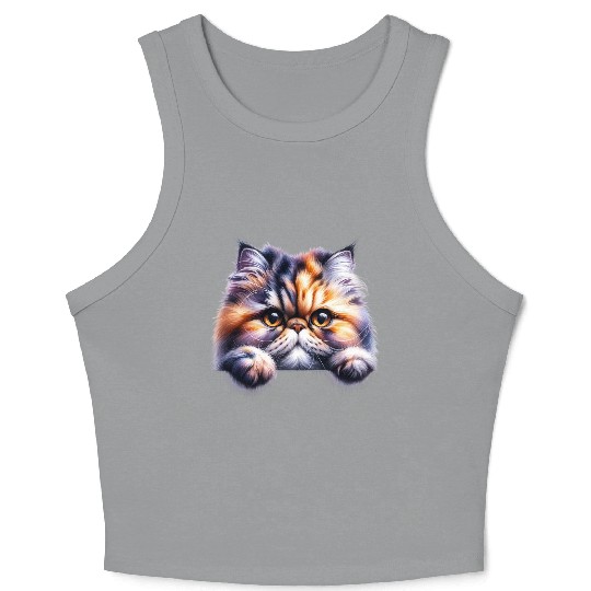 Persian cat Crop Tank Top