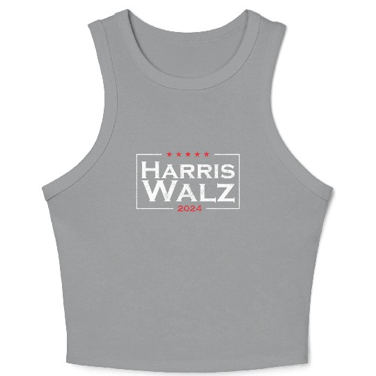 Harris & Walz 2024 USA election Crop Tank Top