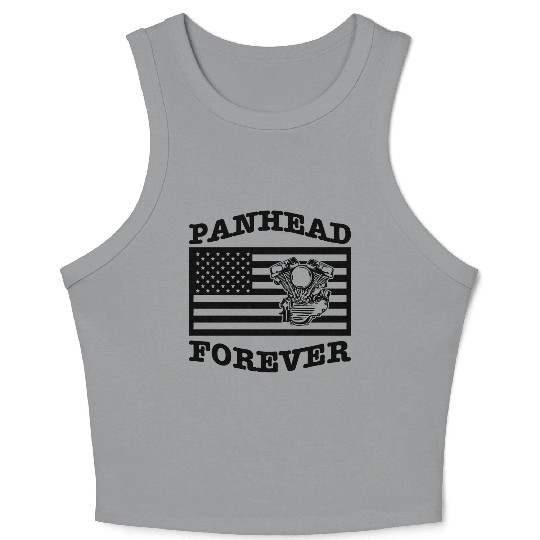 Panhead Forever Flag LIKE US ON FACEBOOK # Crop Tank Top