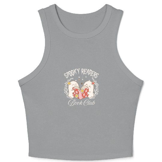 Spooky Readers Book Club -Halloween season Crop Tank Top