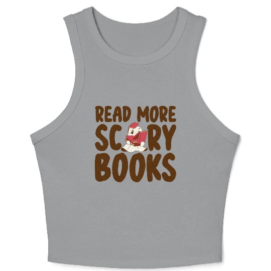 Read More Scary Books 2 Crop Tank Top