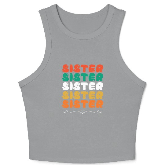 Sister Family Crop Tank Top, Reunion Crop Tank Top