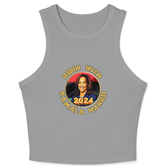Black history Kamala Harris for president 2024 Crop Tank Top