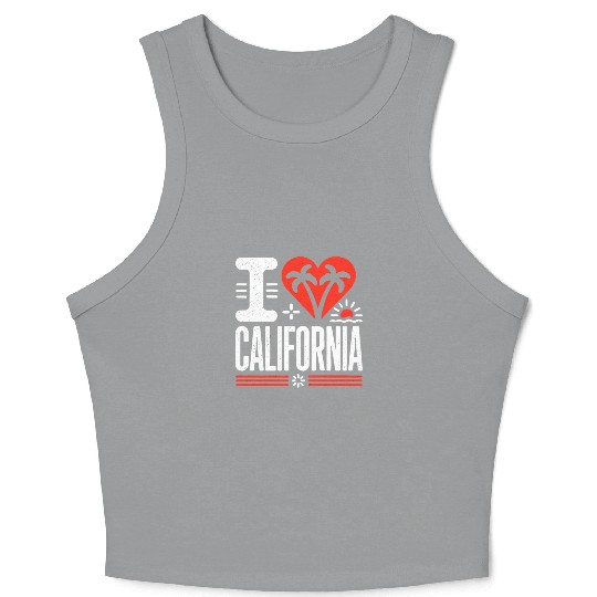 I love California | The Golden State Crop Tank Top